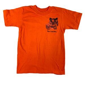 Vintage Tiger Cubs BSA T Shirt Youth M Orange T Plus Single Stitch Made In USA